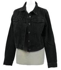 Dámská černá riflová crop bunda Asos 