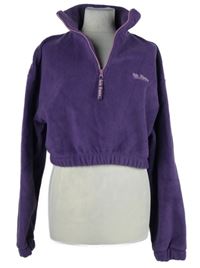 Dámská fialová fleecová crop mikina Iets Frans 