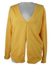 Dámský okrový propínací svetr Clarina 