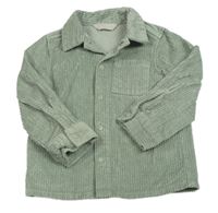 Khaki menšestrová košeľová bunda Primark