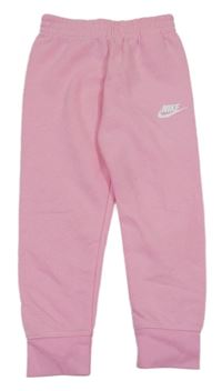 Růžové tepláky s logem Nike 