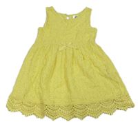 Žlté čipkové šaty H&M