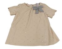 Světlerůžová šatová tunika s hvězdami a mašlí Catherine Malandrino