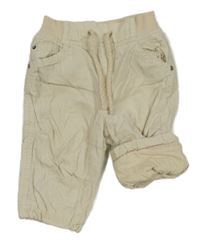 Světlebéžové podšité manšestráky H&M