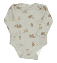 Biele body s ovcemi Primark