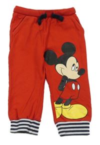Červené tepláky s Mickeym Disney