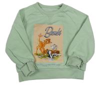 Zelenkavá mikina s Bambim Disney
