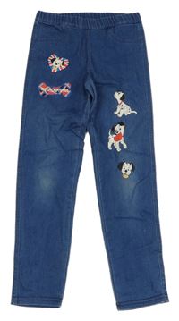 Modré džegíny s dalmatiny Calzedonia