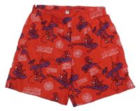 Červené pyžamové kraťasy so Spidermanem C&A