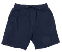 Tmavomodré teplákové kraťasy