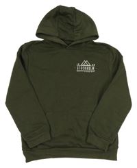 Khaki mikina s nápisom a kapucňou Primark