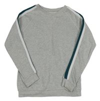 Sivá mikina s prúžkami M&S