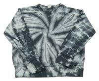 Sivo-biela batikovaná mikina Lindex