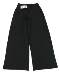 Nové - Černé vzorované široké kalhoty F&F