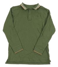 Khaki polo triko s dinosaurem George