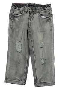 Sivé capri rifle s vyšúchaním Blue Rebel