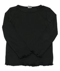 Černé žebrované triko Kiki&Koko