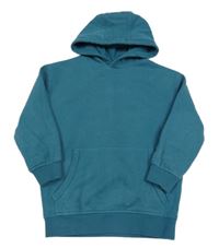 Zelenomodrá mikina s klokankou a kapucí George