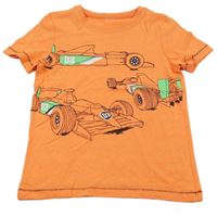 Oranžové tričko s formulami