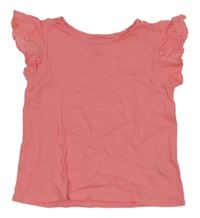 Korálové tričko s madeirou zn H&M