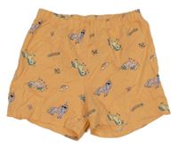 Oranžové bavlnené kraťasy s jednorožcami H&M