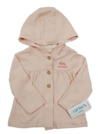 Nové - Světlerůžová propínací mikina s kapucí Carter's