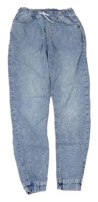 Modré teplákové cuff rifle H&M