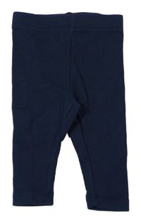 Tmavomodré rebrované legíny Primark