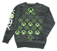 Šedý melírovaný svetr X-box Primark