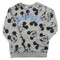 Sivá melírovaná mikina s Mickeym Disney