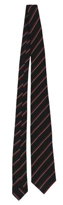 Černo-červeno-bílá pruhovaná kravata