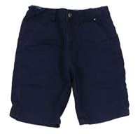 Tmavomodré chino plátěné kraťasy Denim Co.
