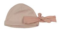 2Set - Světlepudrová čepice George + pudrová čelenka s mašli H&M