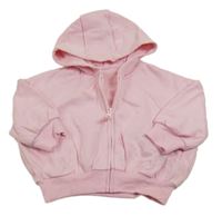 Nové - světlerůžová propínací oversize s kapucňou St. Bernard