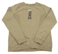 Písková mikina s logem Nike