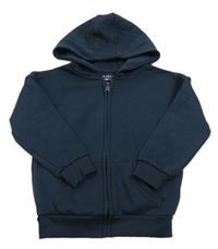 Tmavomodrá prepínaci mikina s kapucňou PRIMARK