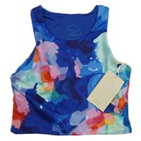 Nové - barevný batikovaný sportovní crop top LEIGH TUCKER