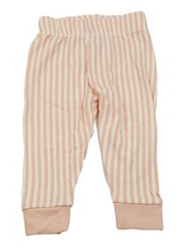 Růžovo-bílé pruhované pyžamové kalhoty George