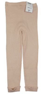 Nové - svetloružové rebrované úpletové tepláky George