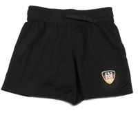 Čierne funkčné futbalové kraťasy so znakom crivit