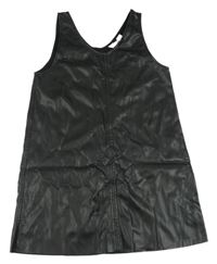 Čierne koženkové šaty H&M