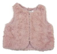 Světlerůžové kožešinové podšité bolérko H&M