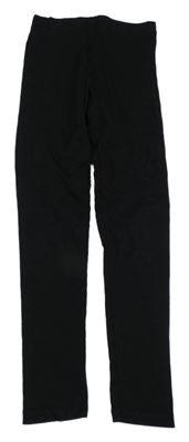 Čierne rebrované legíny H&M