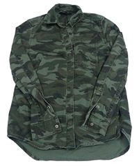 Army riflová košilová bunda New Look