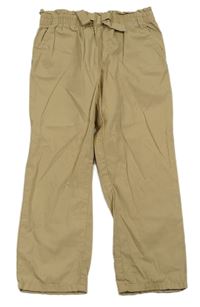 Světlehnědé plátěné kalhoty H&M
