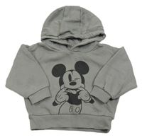 Sivá mikina s Mickeym a kapucňou Primark