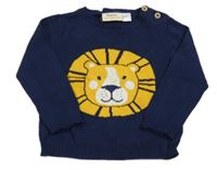 Tmavomodrý sveter s lvem Lupilu