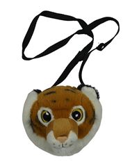 Hnedo-biela chlpatá kabelka - tiger