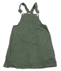 Khaki riflové laclové šaty H&M