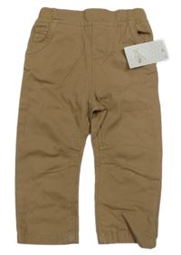 Nové - Hnědé rifle s úpletovým pasem Primark